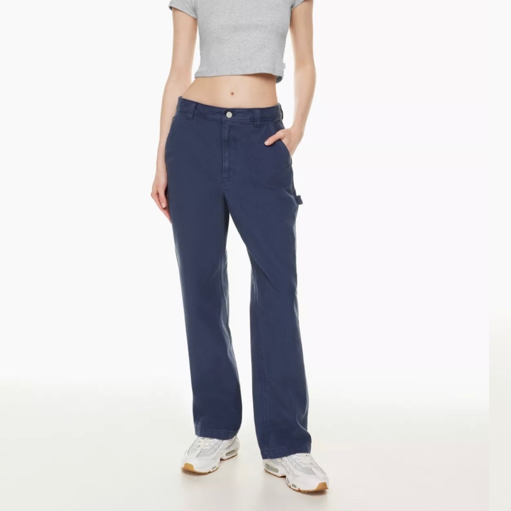 Aritzia TNA Greenwich Pant Navy